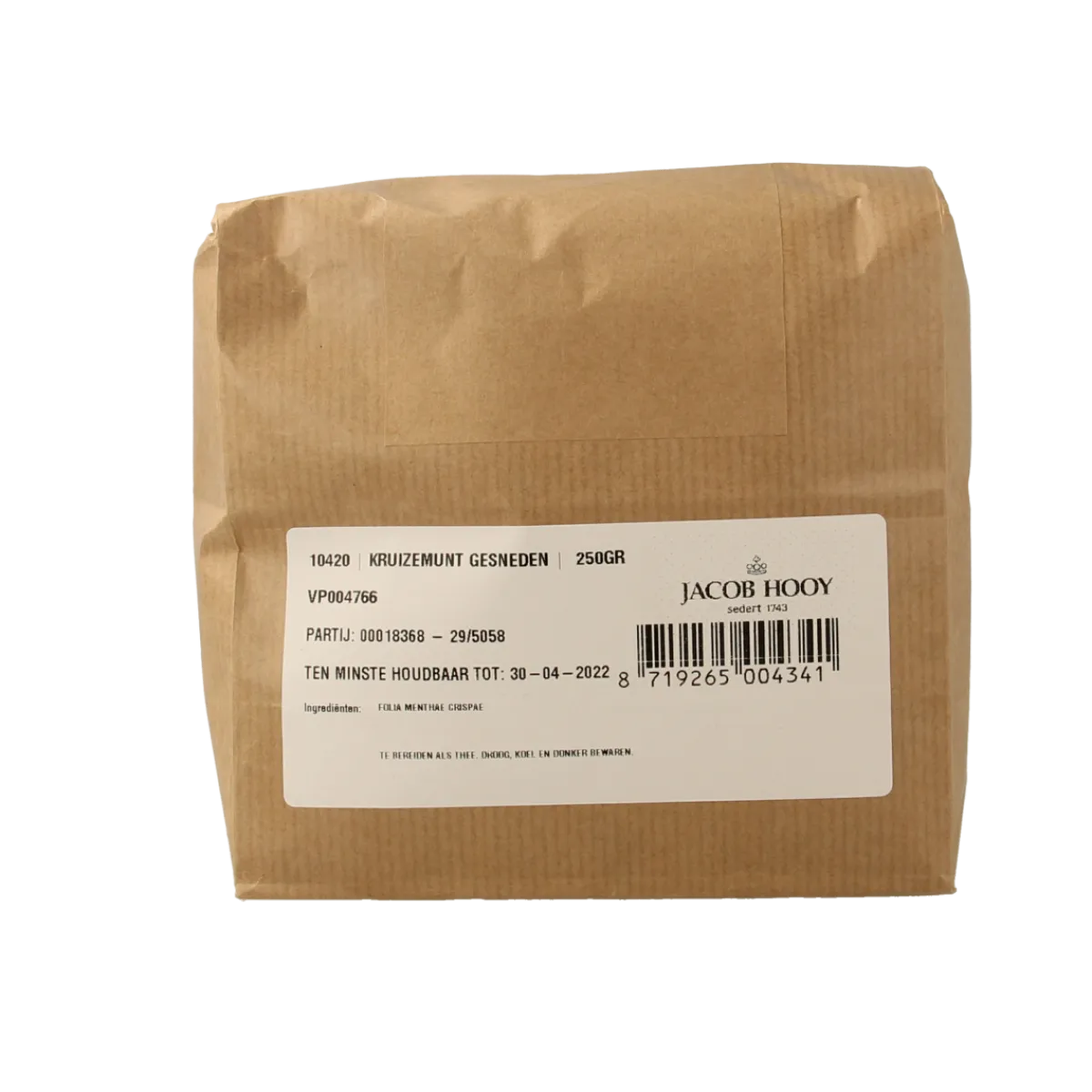 Sale Jacob Hooy Kruizemunt gesneden/mentha cr
