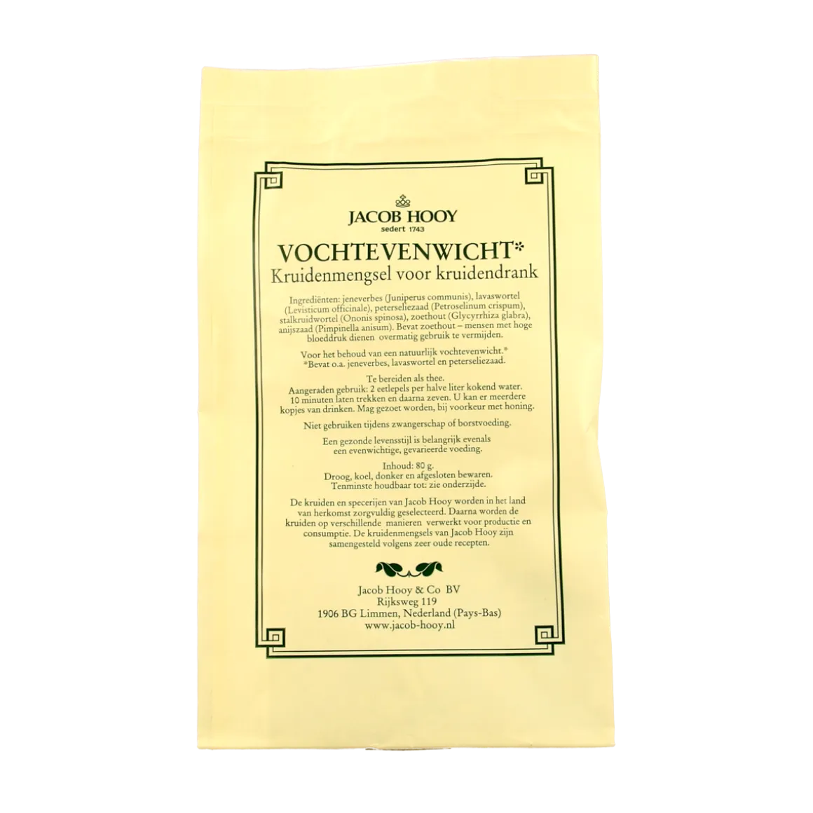 Jacob Hooy Vochtevenwicht