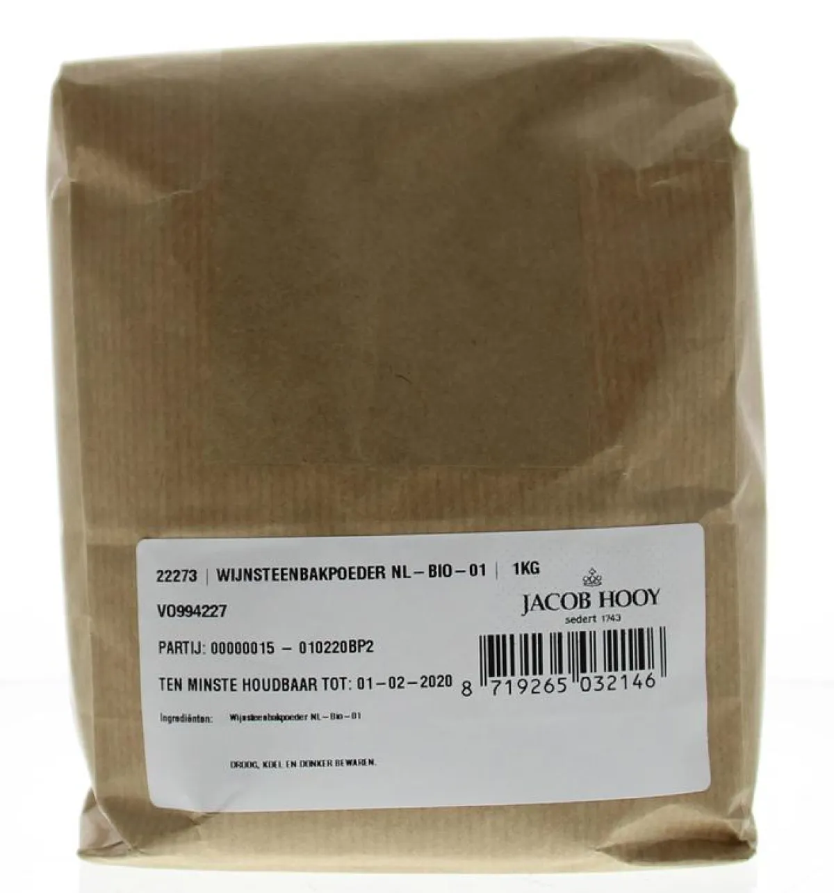 Discount Jacob Hooy Wijnsteenbakpoeder