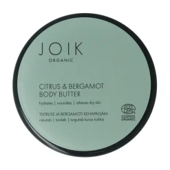 Joik Organics Citrus & bergamot body butter organic vegan