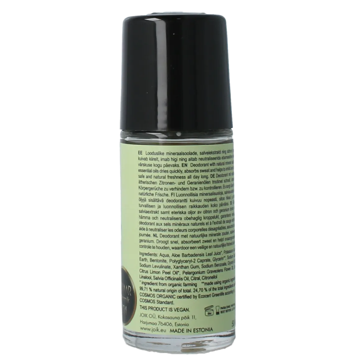 Joik Organics Lemon & geranium mineral deodorant vegan