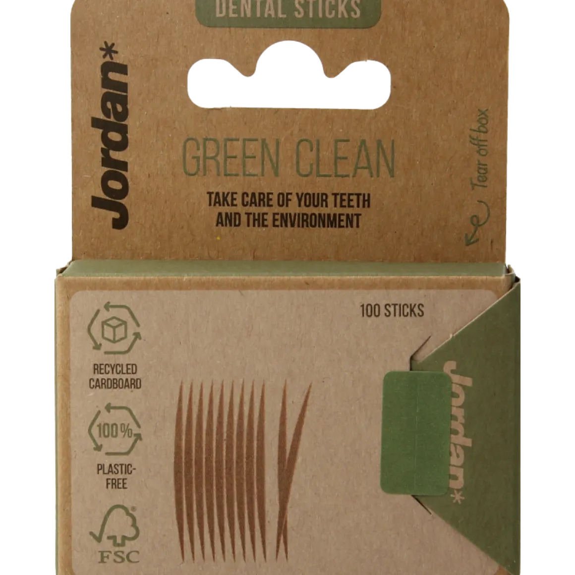 Jordan Green clean tandenstoker dun