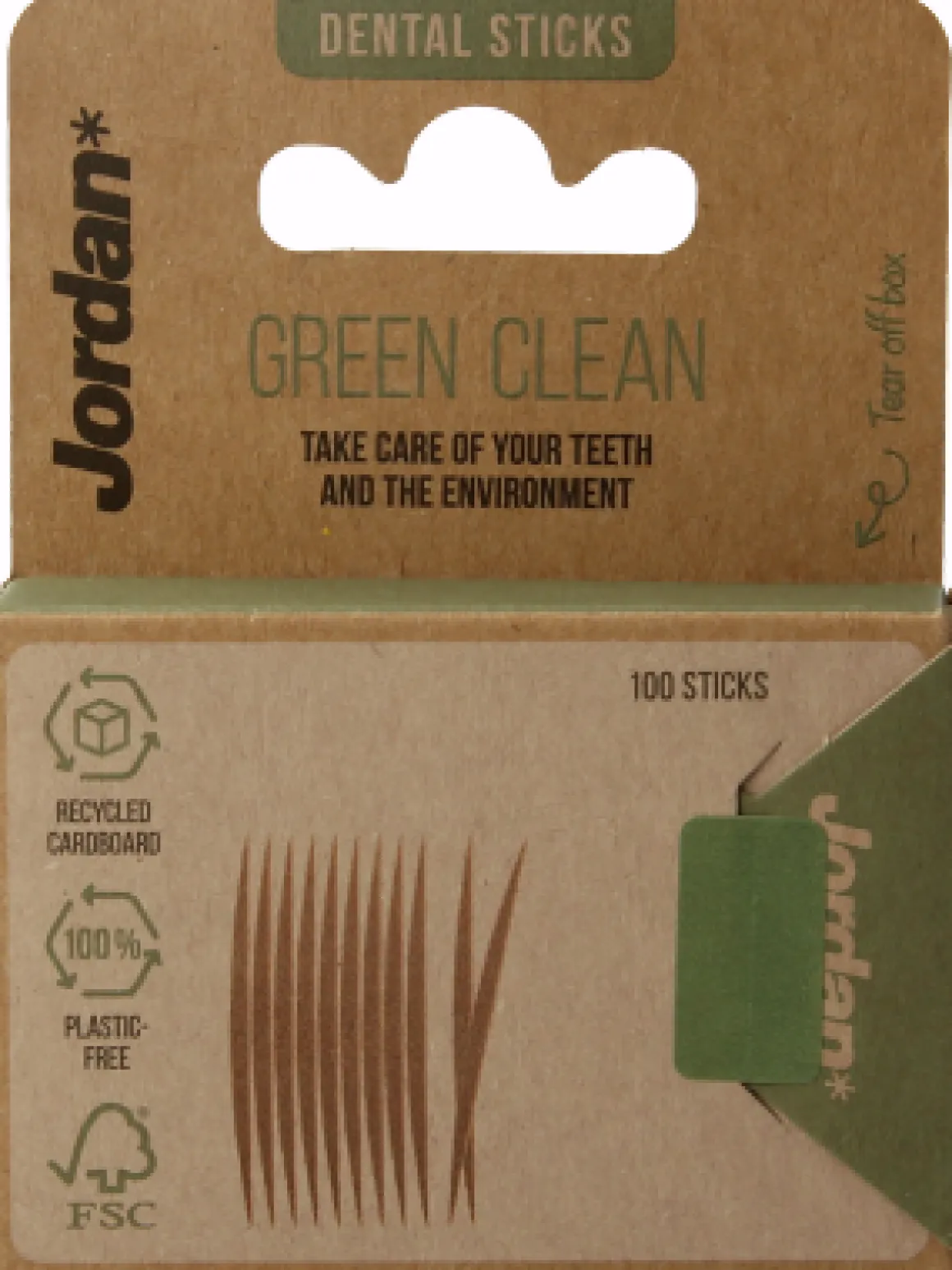 Jordan Green clean tandenstoker dun