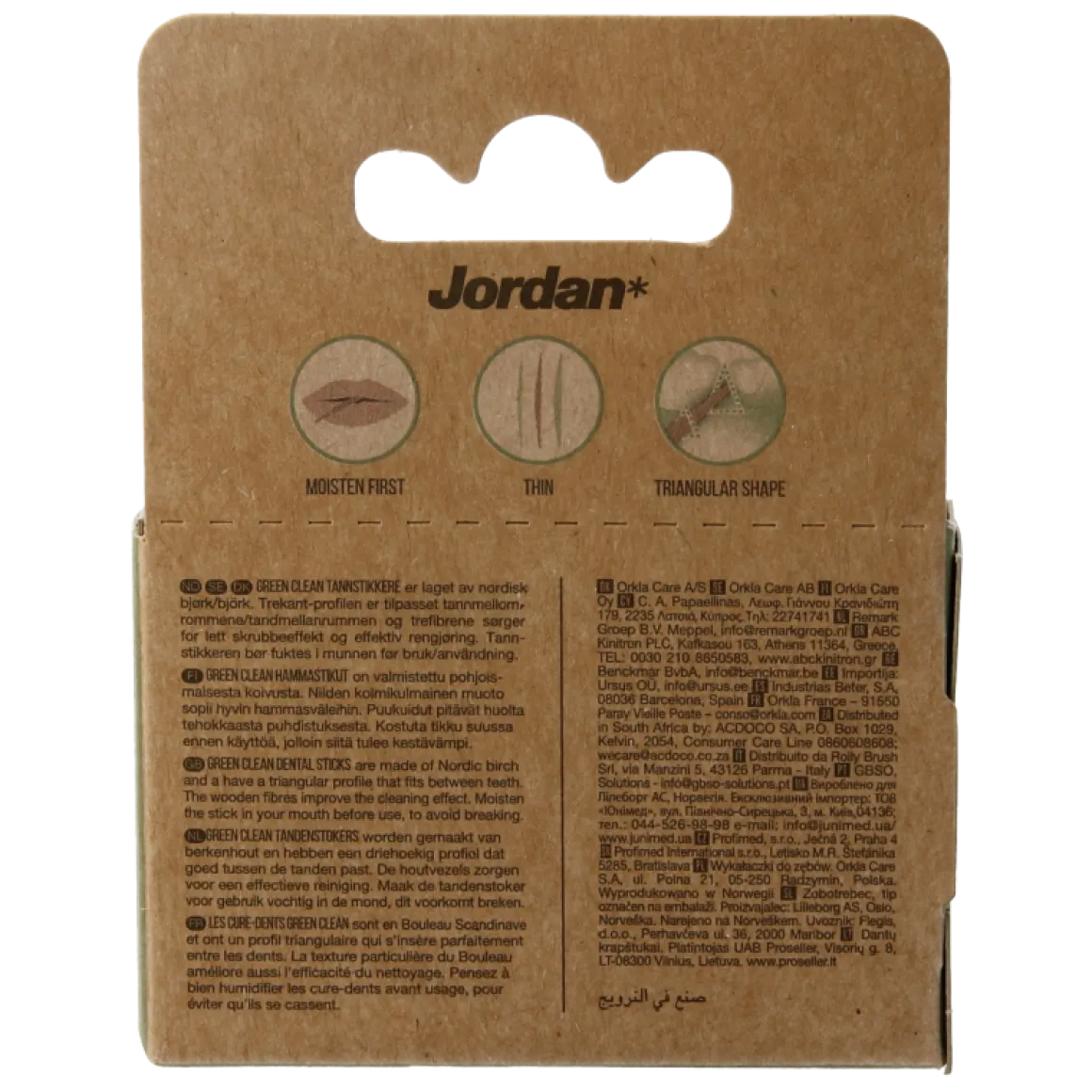 Jordan Green clean tandenstoker dun