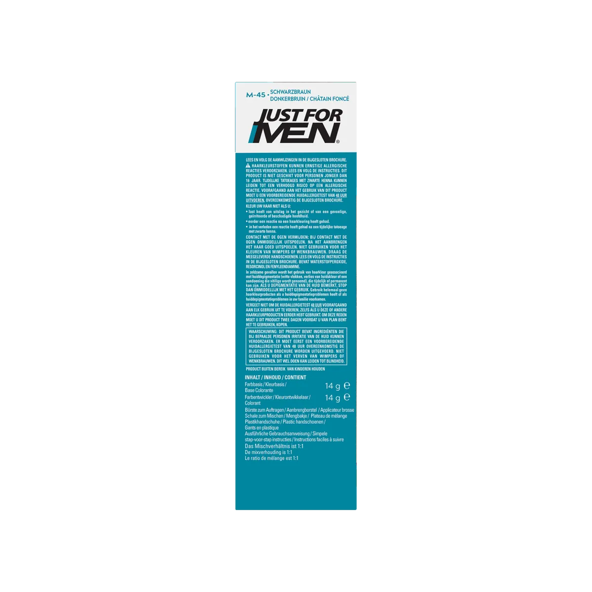 Clearance Just For Men Snor & baard donkerbruin M45