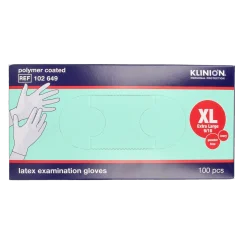 Klinion Onderzoekshandschoen prot latex maat XL poedervrij