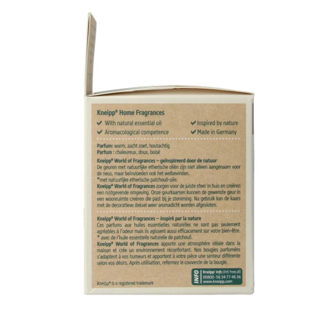 Kneipp Geurkaars sandelwood patchouli