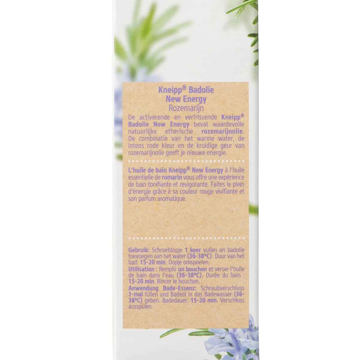 Kneipp New energy badolie rozemarijn