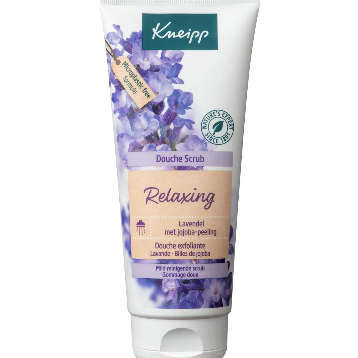 Kneipp Relaxing douche scrub lavendel en jojoba peeling