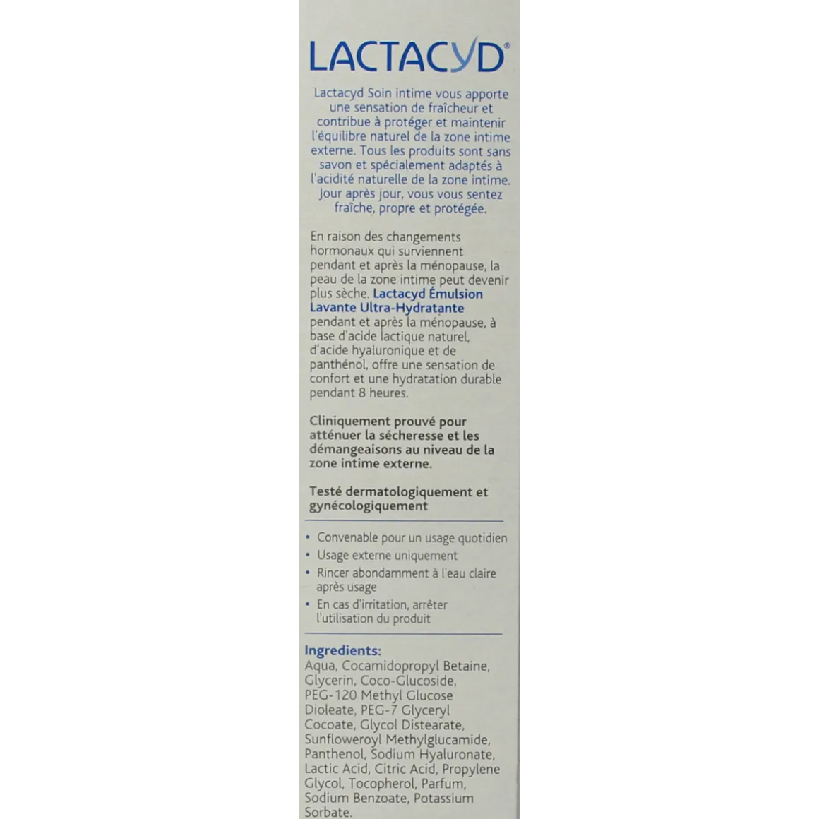 Lactacyd Wasemulsie ultra hydraterend overgang