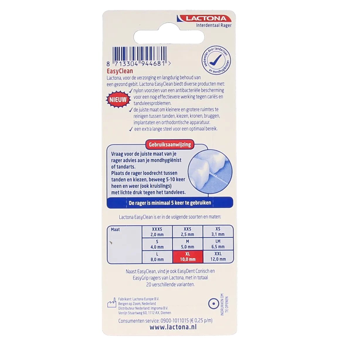 Lactona Easyclean XL 10.0mm
