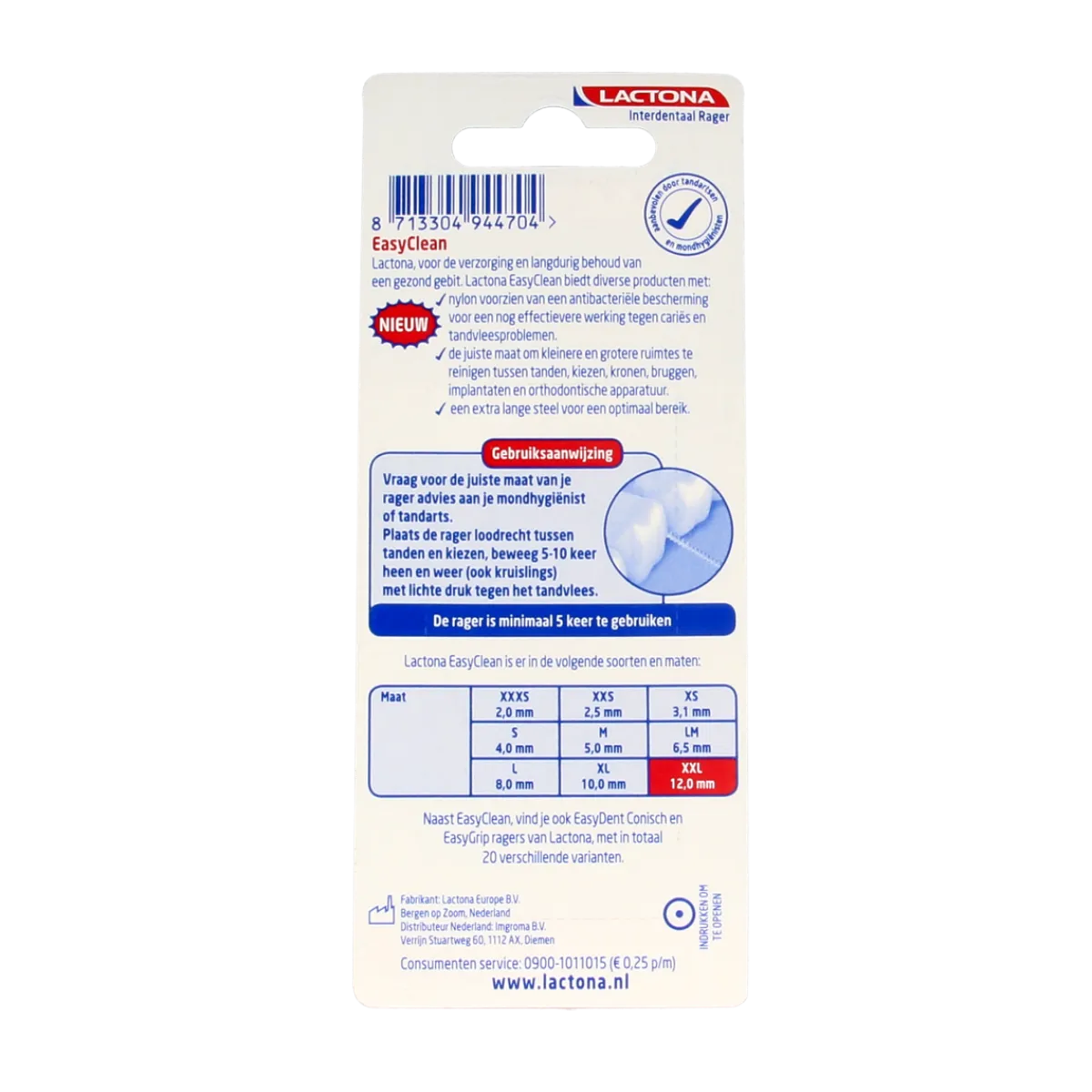 New Lactona Easyclean XXL 12.0mm