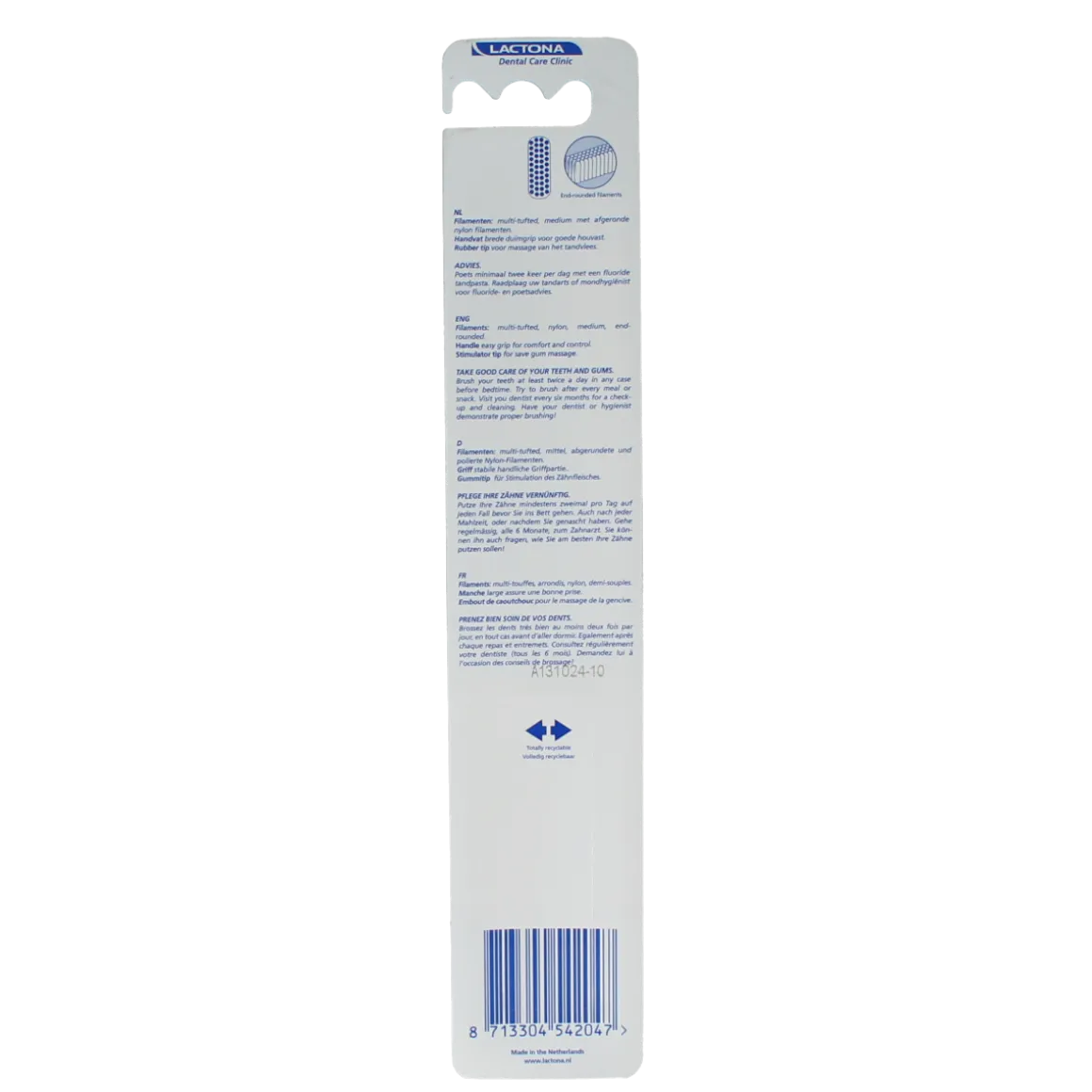Lactona Tandenborstel M40 medium duo assorti