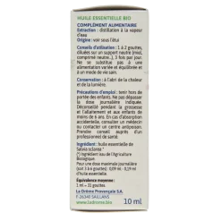 Ladrome Scharlei olie bio