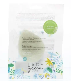Lady Green Konjac gezichtsspons aloe vera