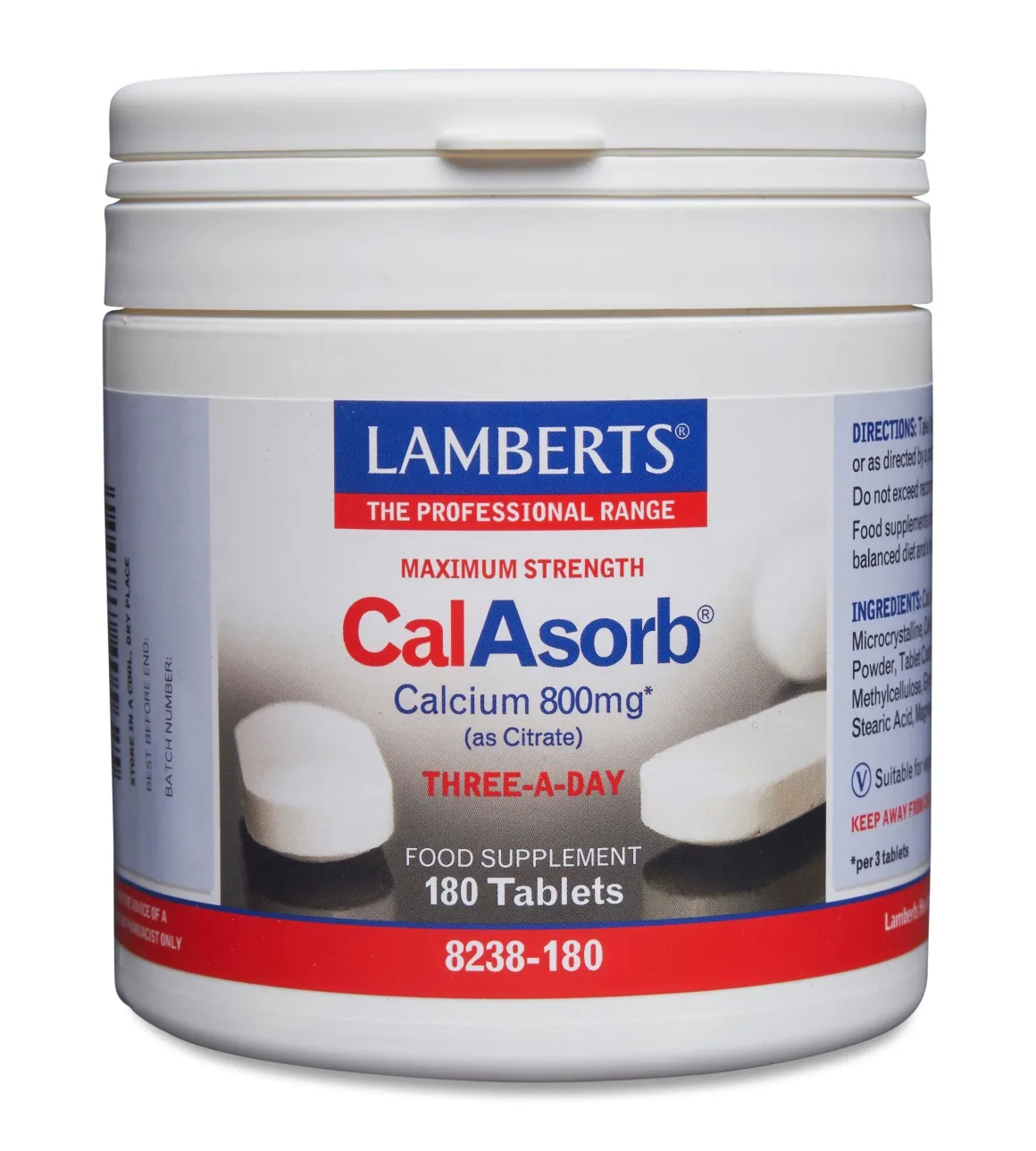 Lamberts CalAsorb (calciumcitraat) en vitamine D3