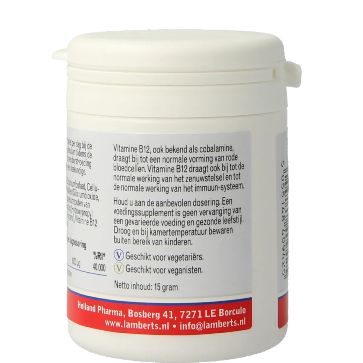 Best Lamberts Vitamine B12 1000mcg (methylcobalamine)