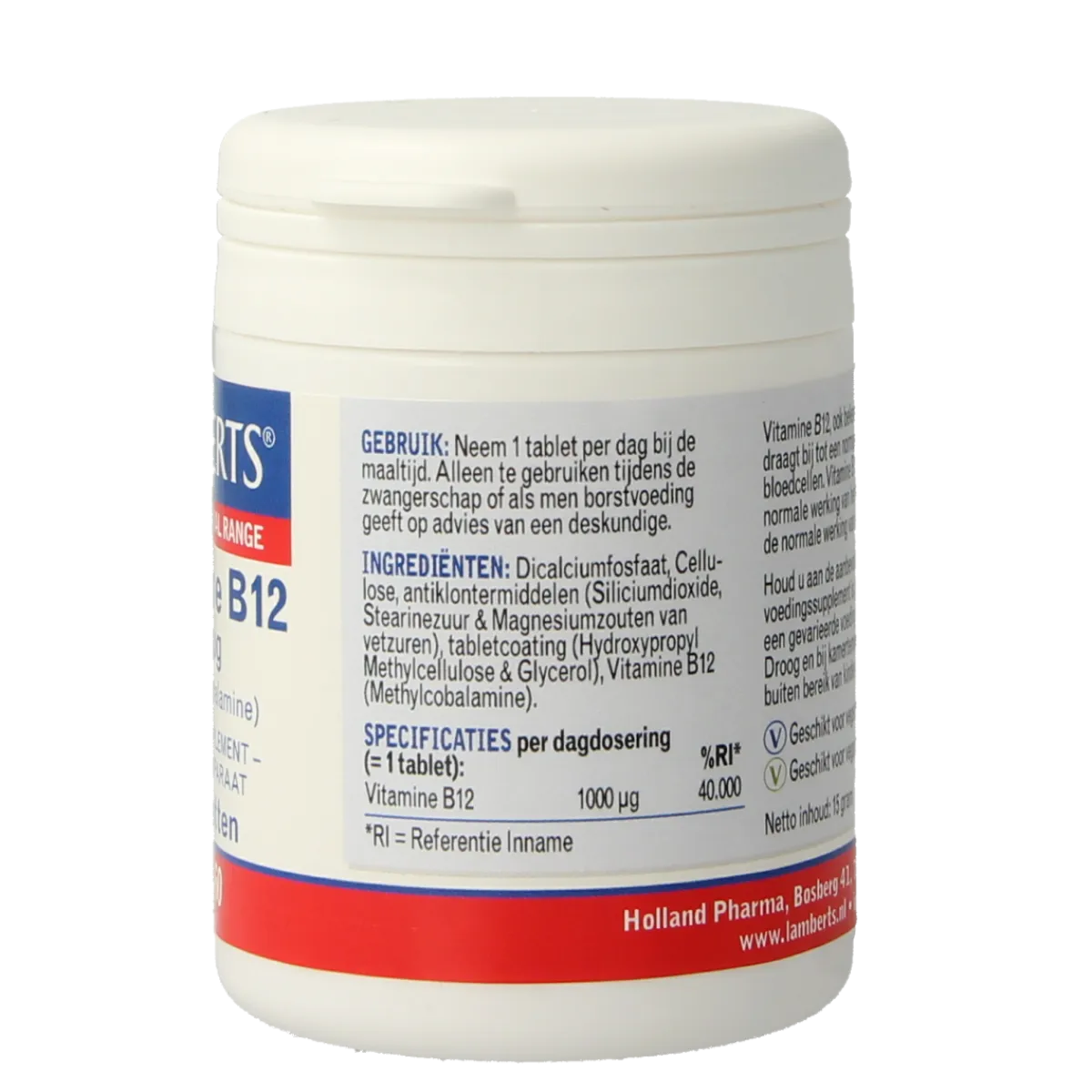 Best Lamberts Vitamine B12 1000mcg (methylcobalamine)