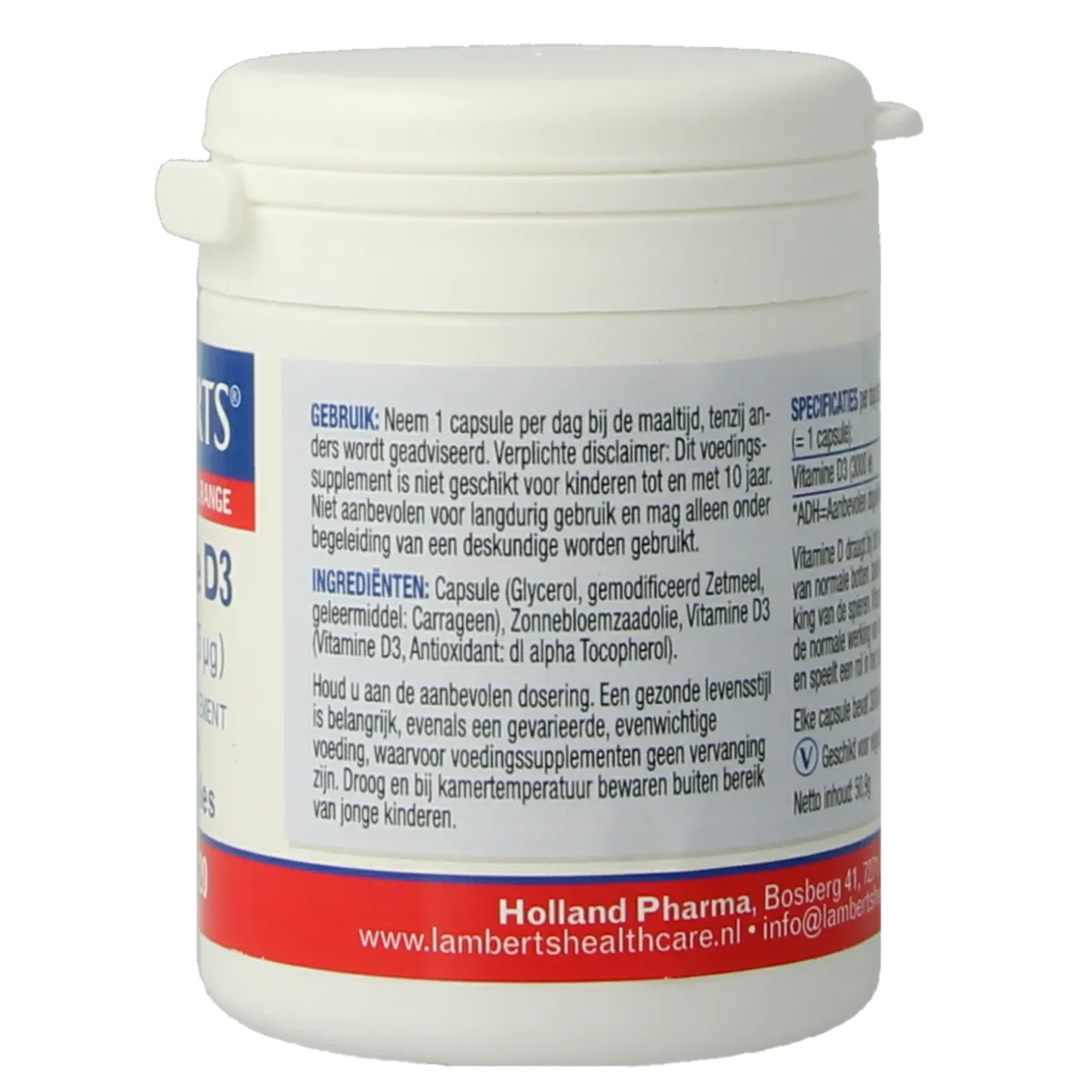 Lamberts Vitamine D3 3000IE 75mcg