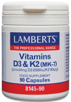 Lamberts Vitamine D3 2000IE 50mcg en K2 90mcg