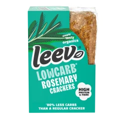 Clearance Leev Bio qrackers rosemary seasalt 3 x 2 stuks