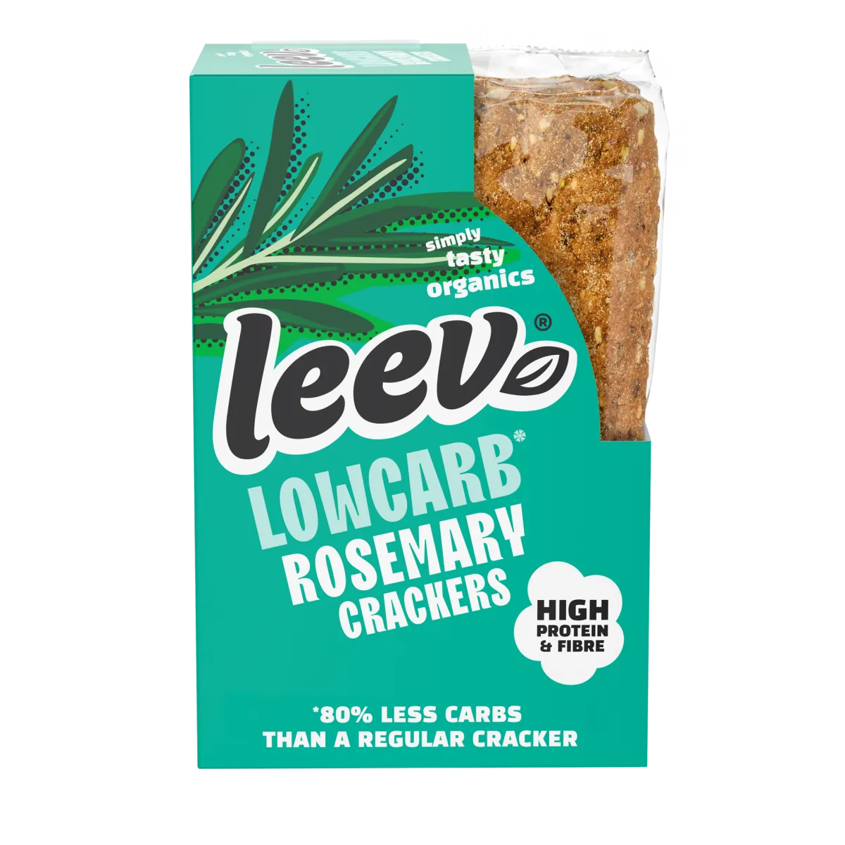 Clearance Leev Bio qrackers rosemary seasalt 3 x 2 stuks