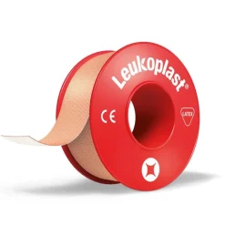 Leukoplast Hechtpleister 5m x 1.25cm rood