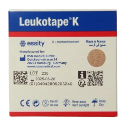 Leukotape K elastische tape 5m x 5cm huidkleur