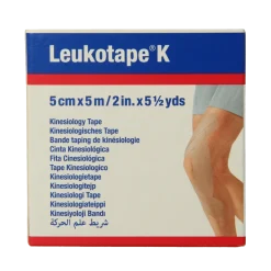 Leukotape K elastische tape 5m x 5cm huidkleur