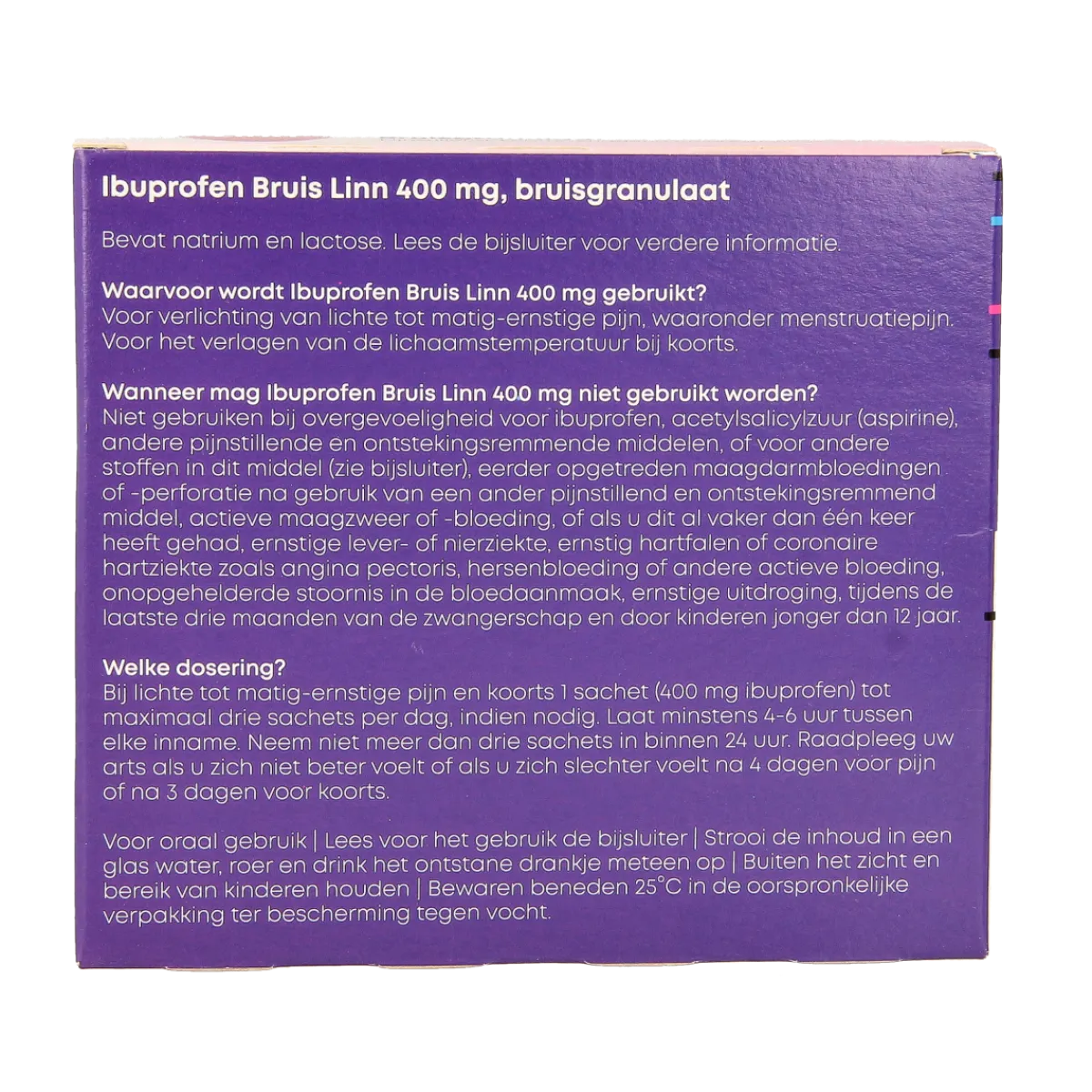 Discount Linn Ibuprofen bruisgranulaat 400mg