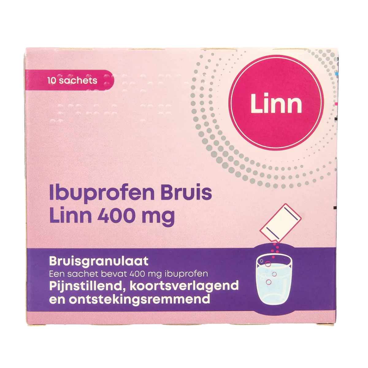 Discount Linn Ibuprofen bruisgranulaat 400mg