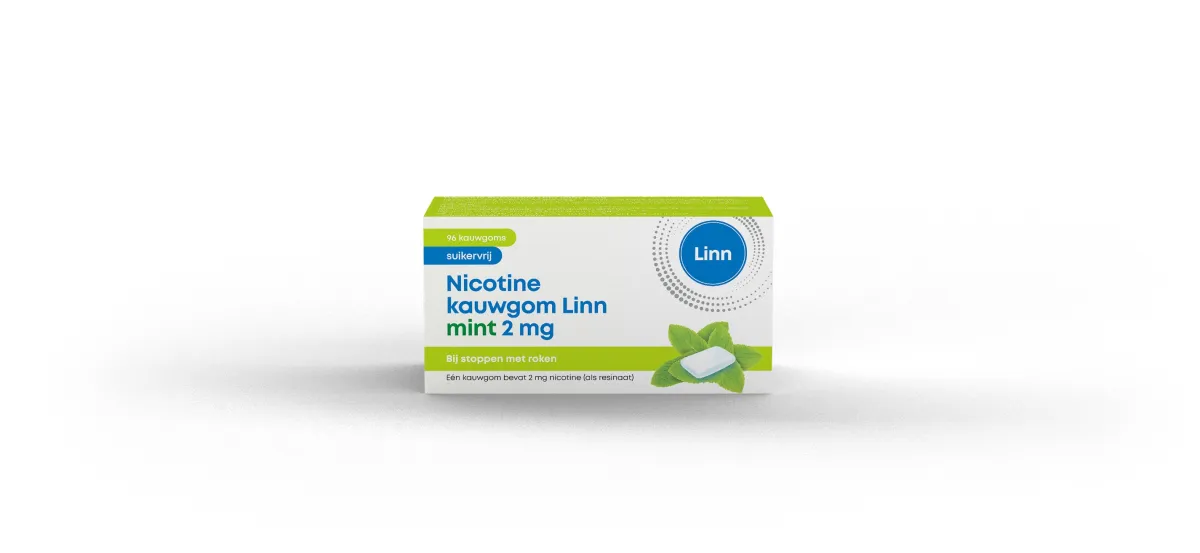 Linn Nicotine kauwgom 2mg mint