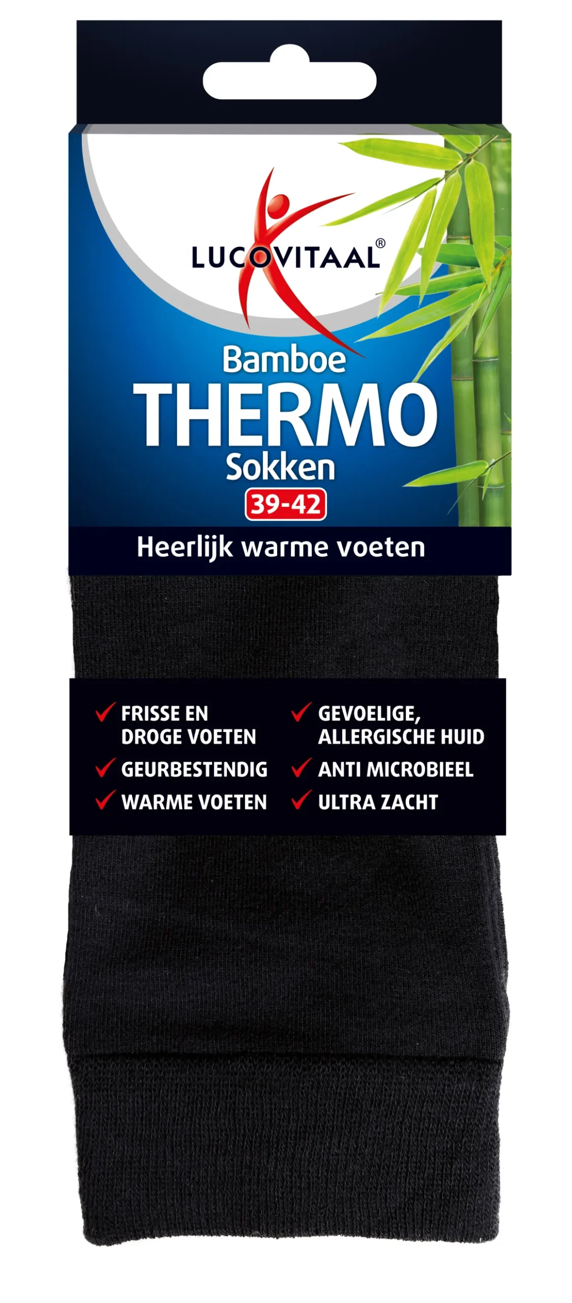 Lucovitaal Bamboe thermosok maat 39-42