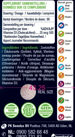 Outlet Lucovitaal Vitamine D3 25mcg