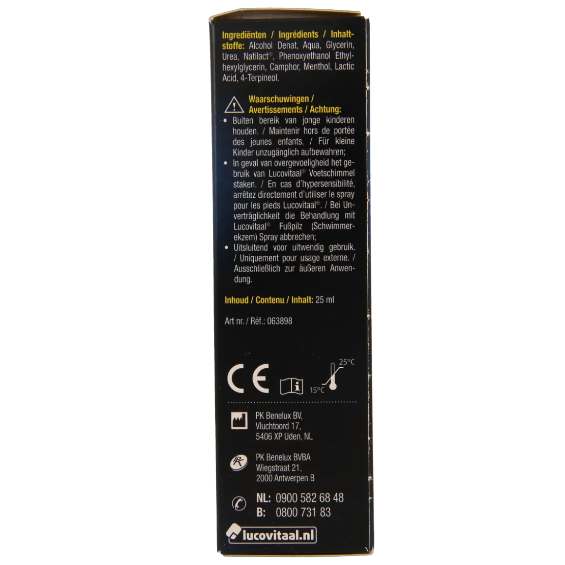 Lucovitaal Voetschimmel zwemmerseczeem spray