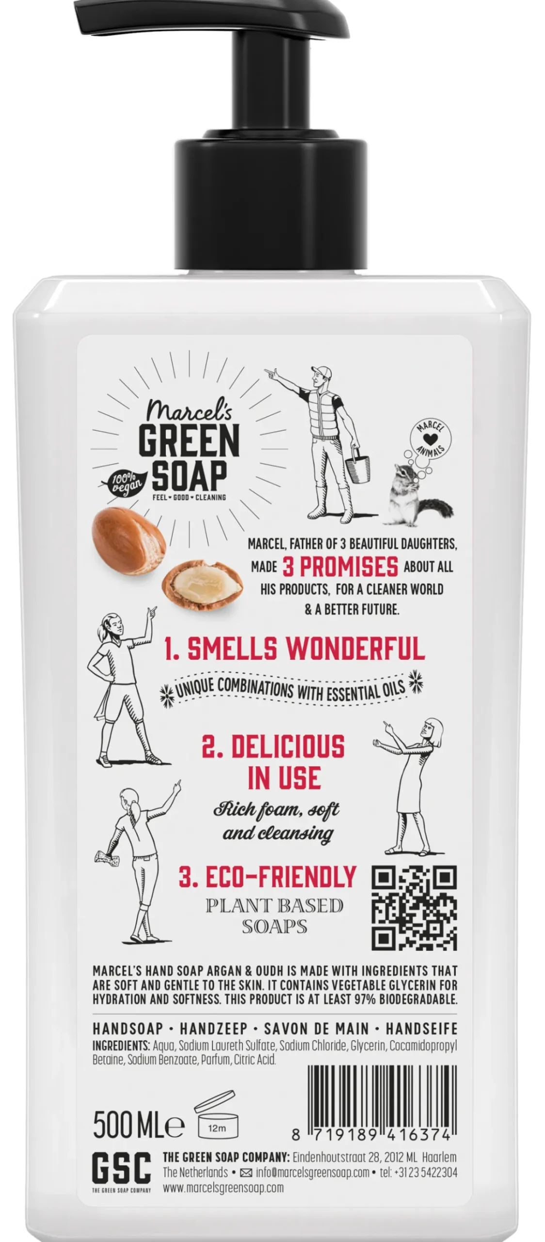 Marcel's Green Soap Handzeep argan & oudh