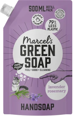 Marcel's Green Soap Handzeep lavendel & rozemarijn navul