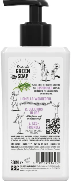 Outlet Marcel's Green Soap Handzeep lavendel & rozemarijn