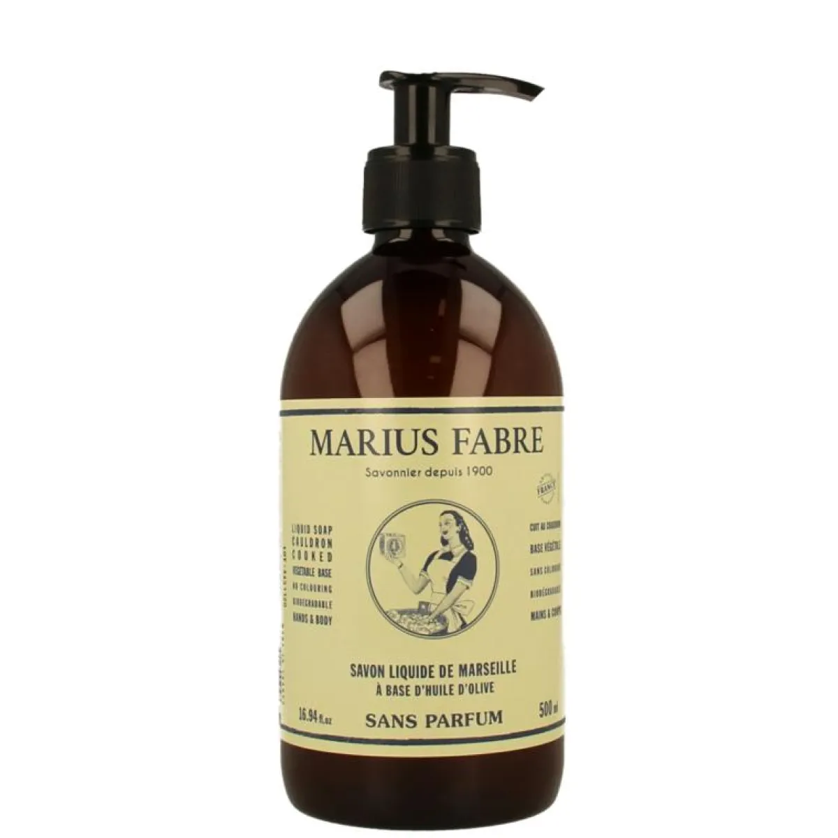 Clearance Marius Fabre Nature Marseille zeep zonder parfum met pomp