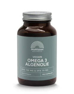 Online Mattisson Vegan omega 3 algenolie DHA 150mg EPA 75mg