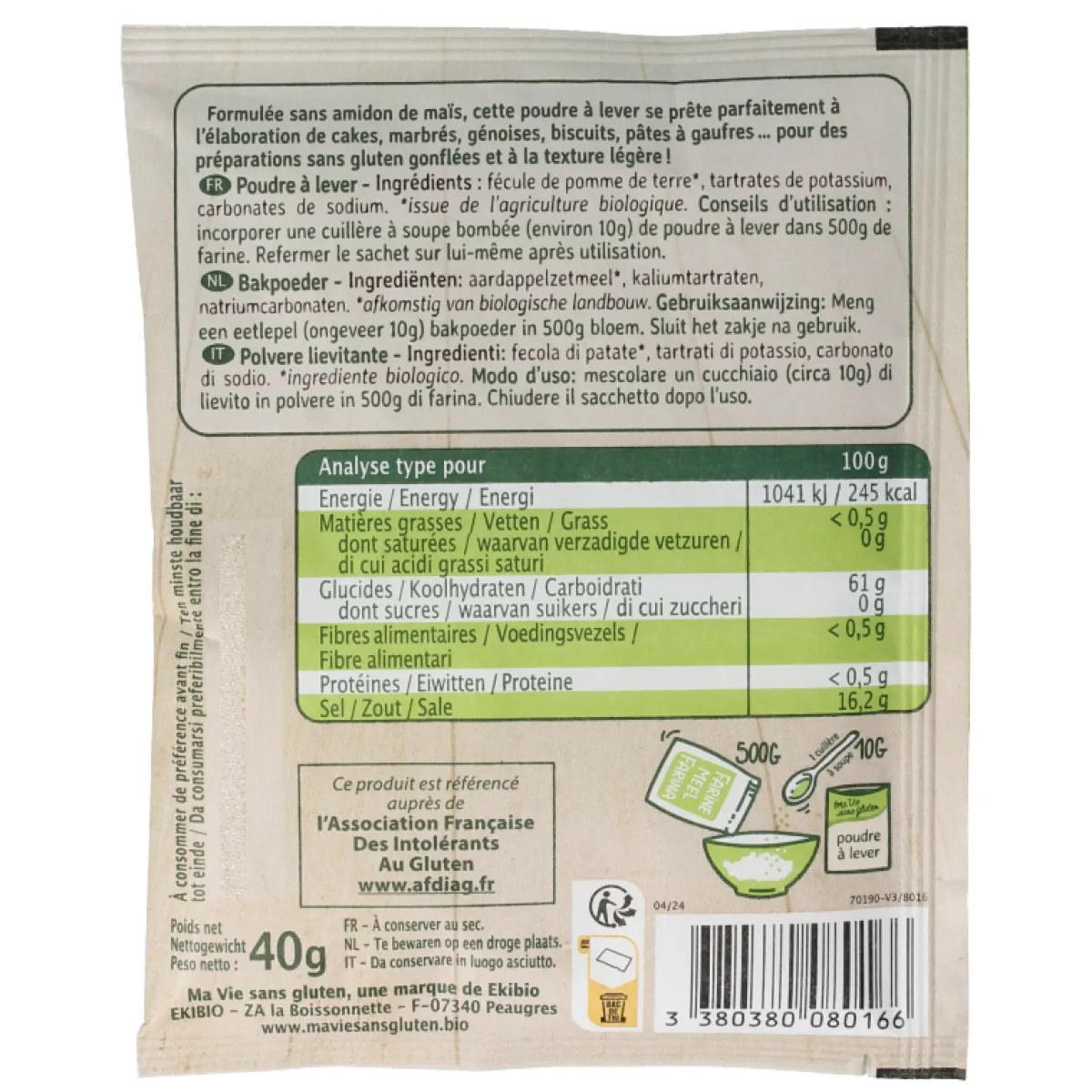 Online Ma Vie Sans Bakpoeder glutenvrij bio