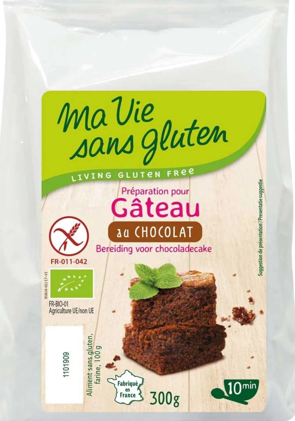 Ma Vie Sans Chocolade cakemix glutenvrij bio