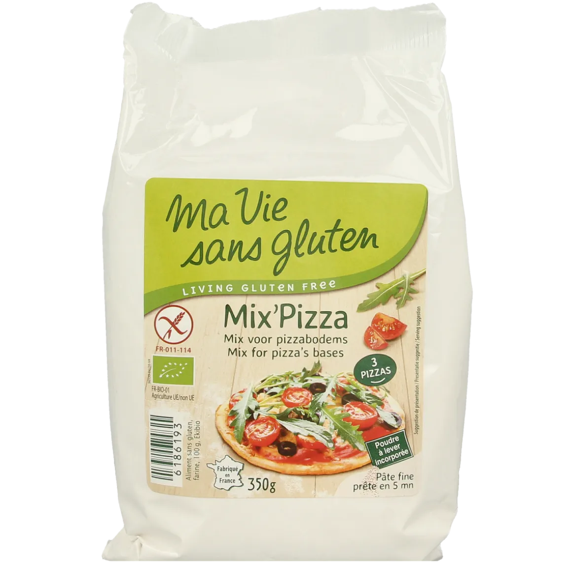 Ma Vie Sans Mix voor pizzabodems glutenvrij bio