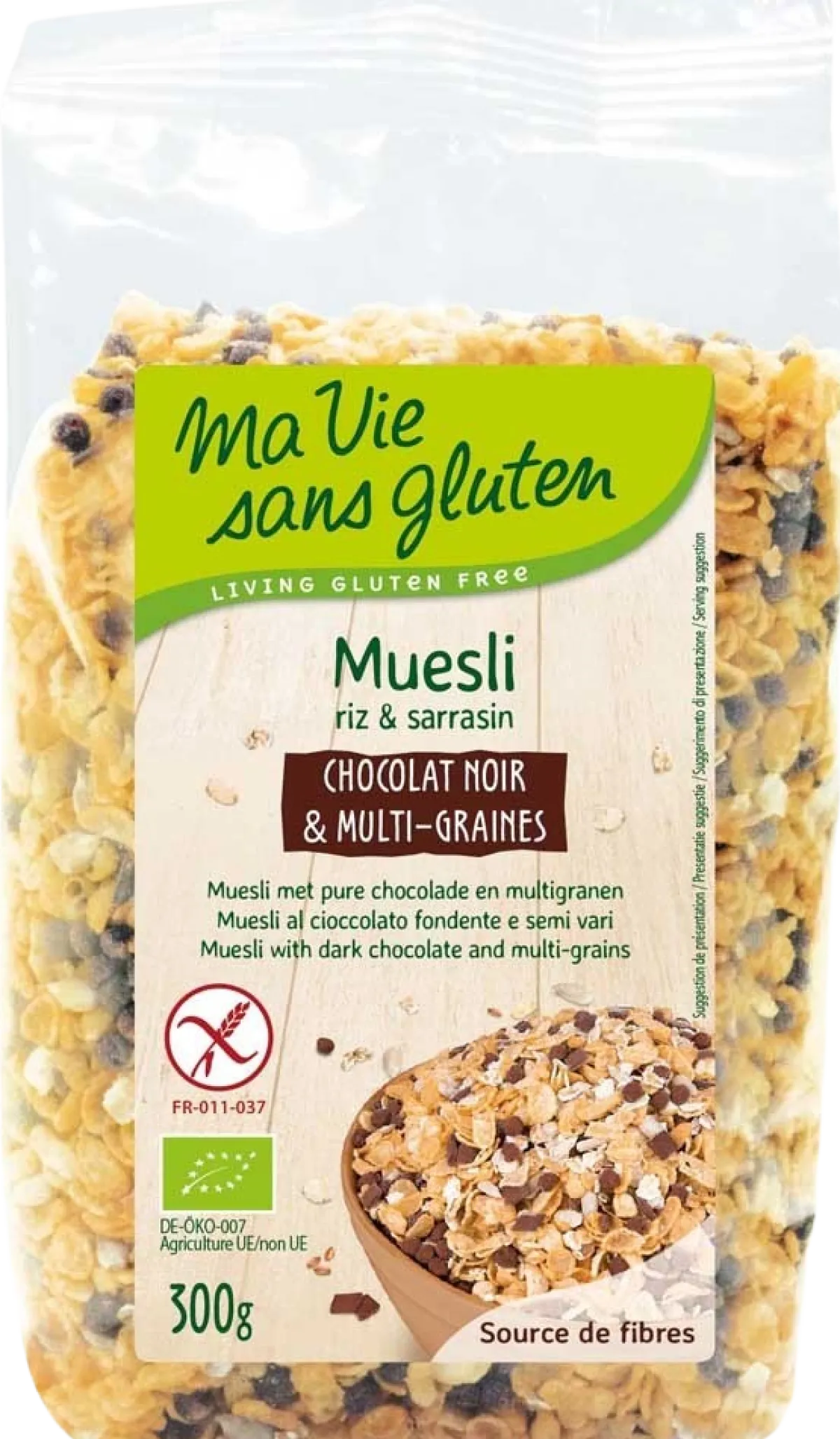 Outlet Ma Vie Sans Muesli chocolade en multigranen glutenvrij bio