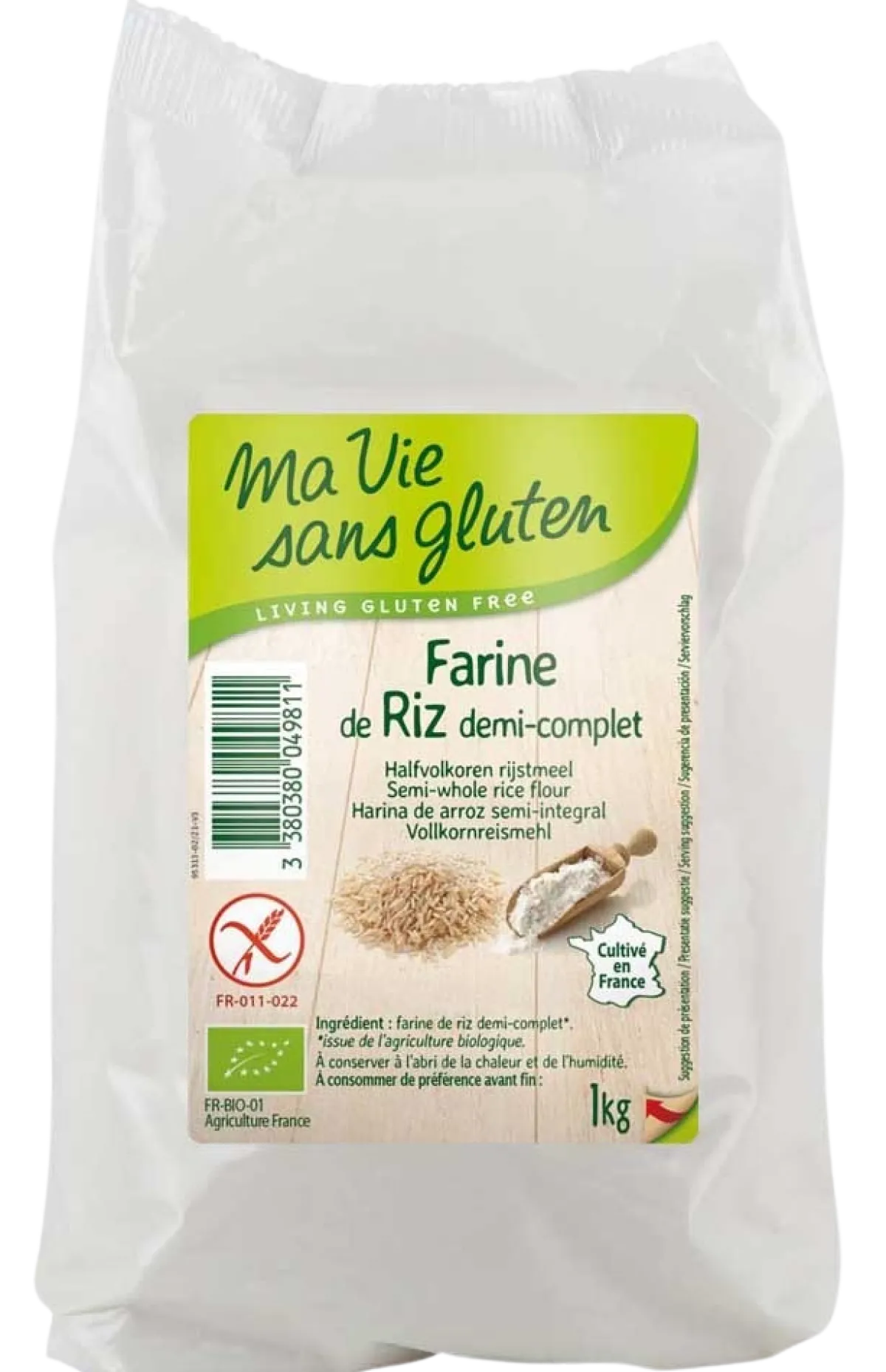 New Ma Vie Sans Rijstmeel halfvolkoren glutenvrij bio