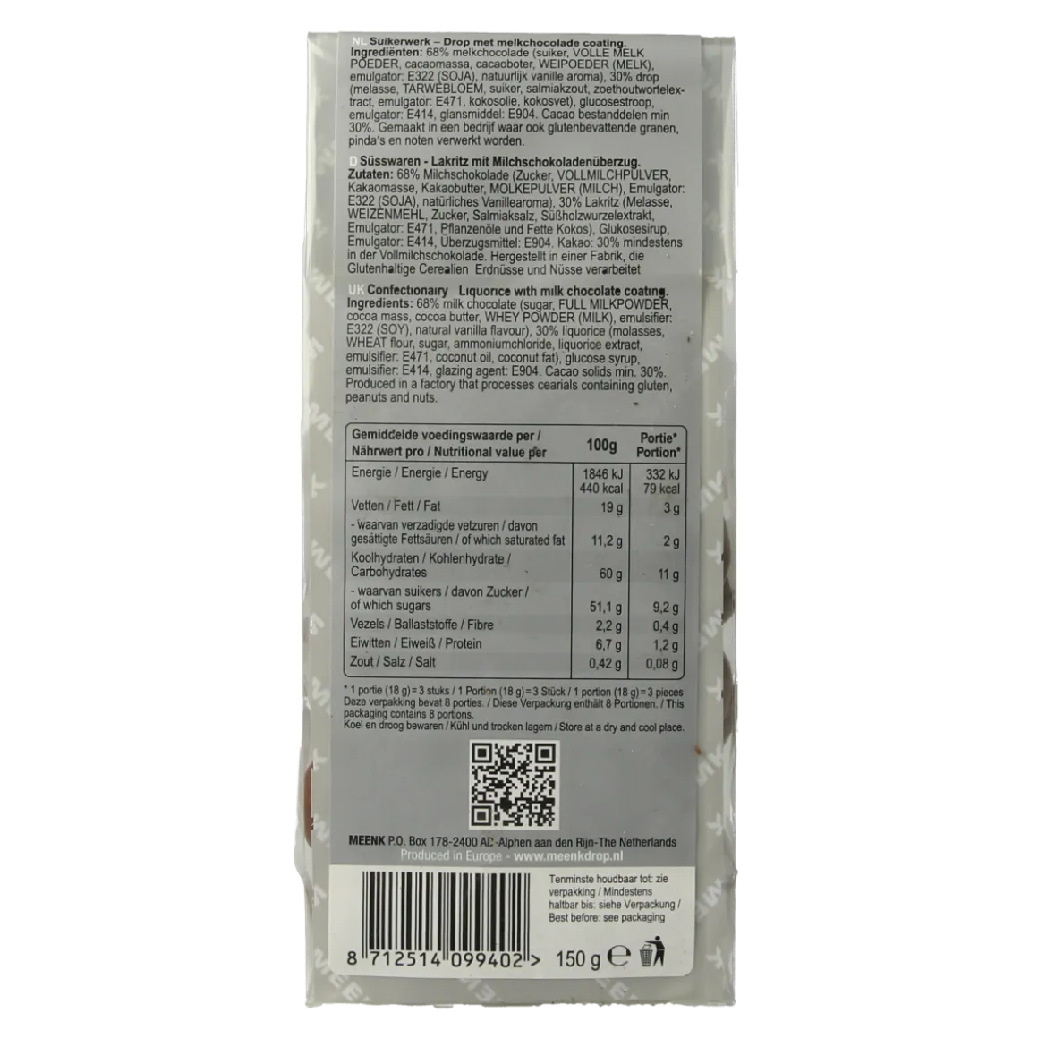 Meenk Drop chocolade
