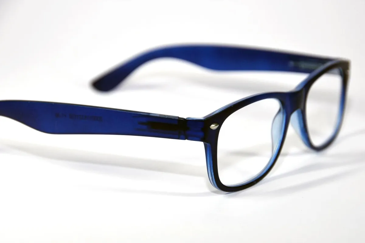 Melleson Eyewear Leesbril wayfarer mat blauw +2.50