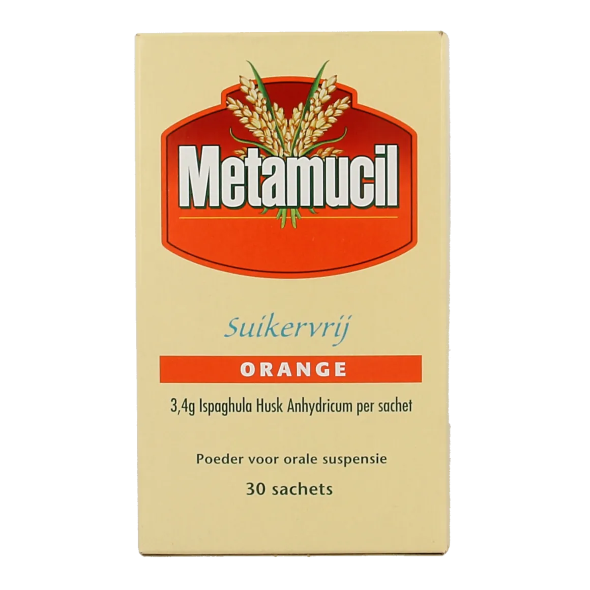 Metamucil Metamucil orange suikervrij