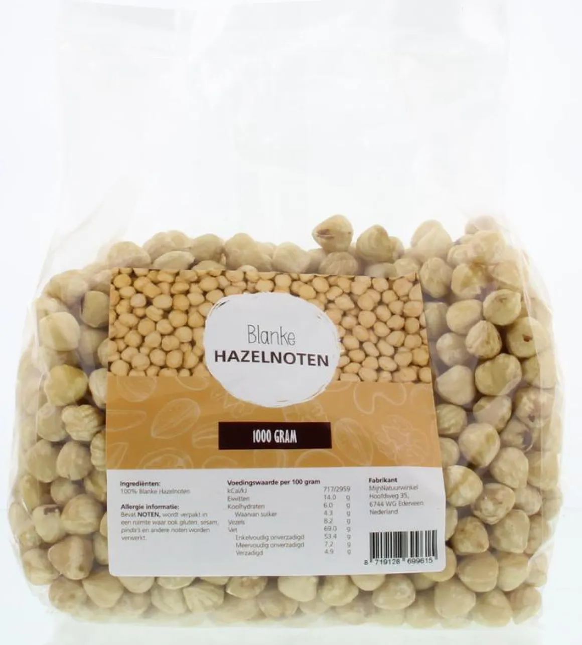 MijnNatuurwinkel Blanke hazelnoten