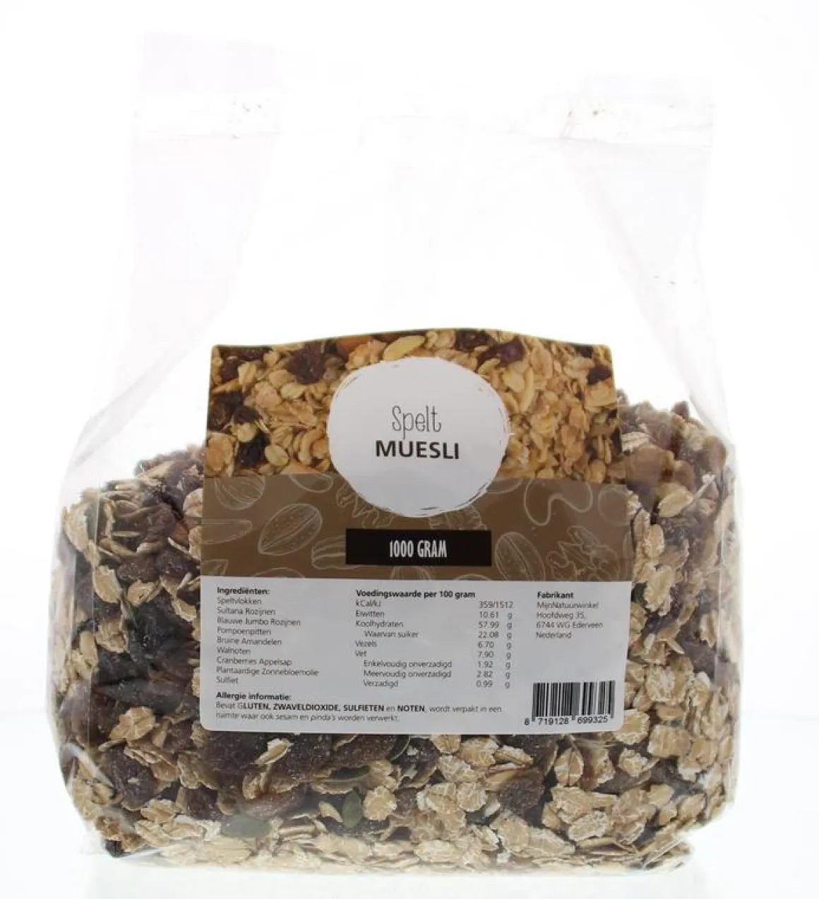 MijnNatuurwinkel Spelt muesli